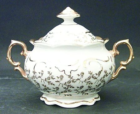 Baroque Style Sugar Bowl & Lid