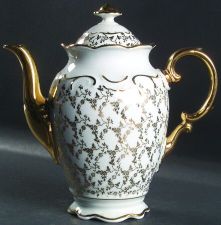 Baroque Style Coffee Pot & Lid
