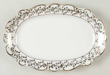 Baroque Style 12" Oval Serving Platter