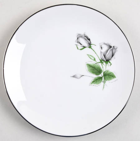 Midnight Rose Salad Plate