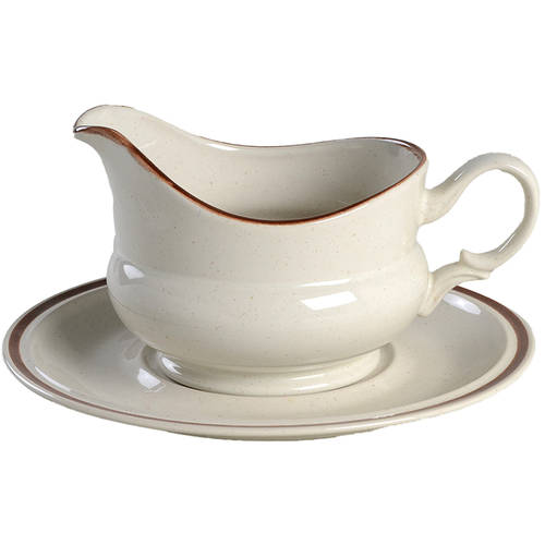 Champagne Gravy Boat & Underplate