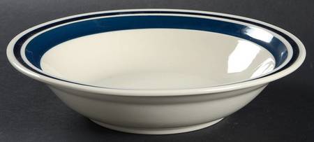 Estate Blue Navy Rim Soup Bowl