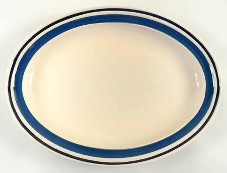 Estate Blue Navy 12" Oval Serving Platter