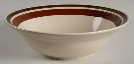 Estate Dark and Light Brown 9" Round Vegetable Bowl