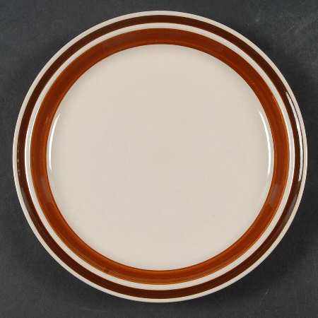 Estate Dark and Light Brown Salad Plate