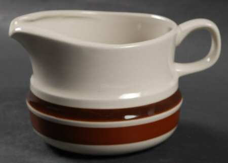 Estate Dark and Light Brown Creamer