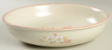 Fleur De Bois Peach 11" Large Salad Serving Bowl