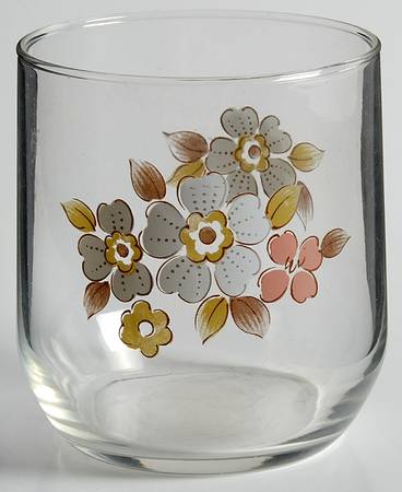 Fleur De Bois Peach Glassware Old Fashioned