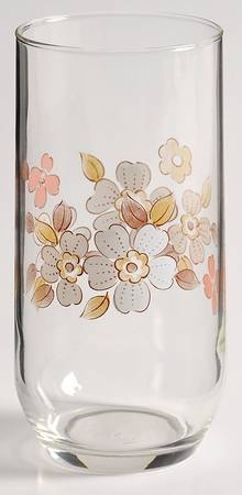 Fleur De Bois Peach Glassware Short Tumbler