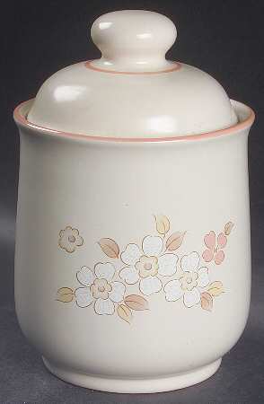 Fleur De Bois Peach Small Canister & Lid