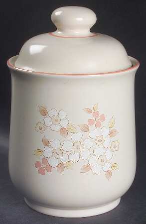 Fleur De Bois Peach Extra Large Canister & Lid