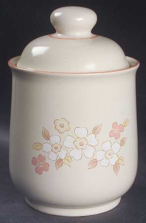 Fleur De Bois Peach Medium Canister & Lid