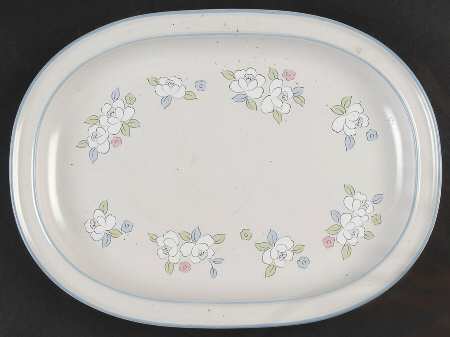 Fleur De Lune 12" Oval Serving Platter
