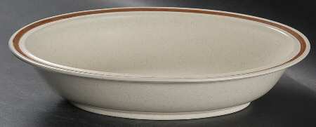Foliage Time 10" Oval Vegetable Bowl