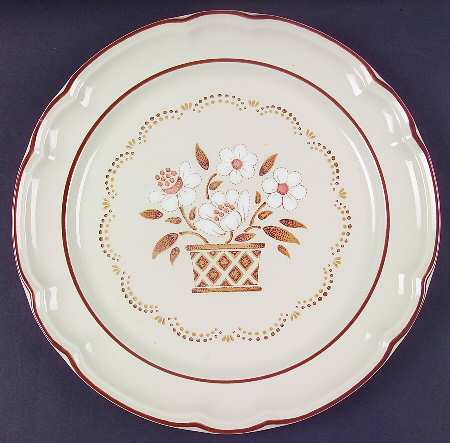 Mayblossom Brown 12" Chop Plate (Round Platter)