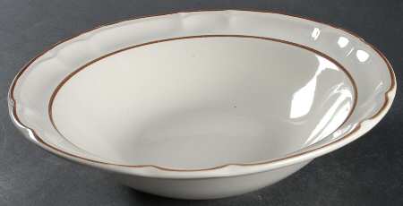 Mayblossom Brown 9" Round Vegetable Bowl