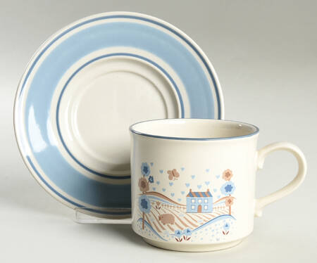 Flat Cup & Saucer Set