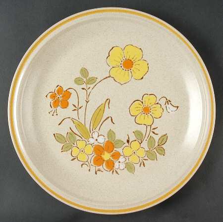 Sunshine Flowers 12" Chop Plate (Round Platter)