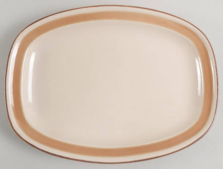 Water Colors Blush 12" Oval Serving Platter