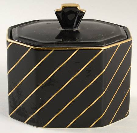 Backgammon Sugar Bowl & Lid