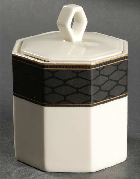 Black Tortoise Sugar Bowl & Lid