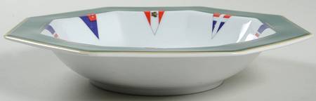 Signals Blue (Navy) Rim Soup Bowl