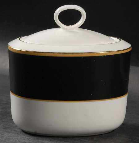 Venetian Ebony Sugar Bowl & Lid