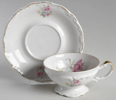 HEJ16 Footed Cup & Saucer Set