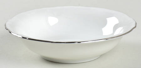 Margaret (Platinum Trim) Fruit/Dessert (Sauce) Bowl