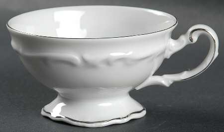 Margaret (Platinum Trim) Footed Cup
