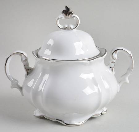 Margaret (Platinum Trim) Sugar Bowl & Lid