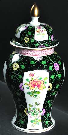 Black Dynasty (Sn) 6" Urn with Lid