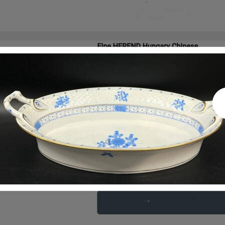 Blue Garden (Wb) Bread Tray