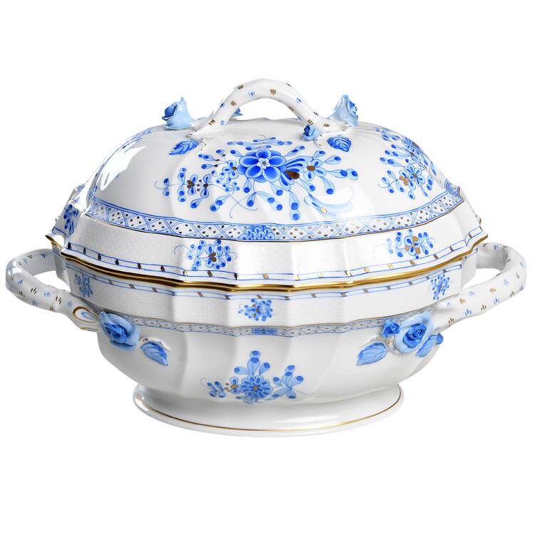Blue Garden (Wb) Oval Tureen & Lid