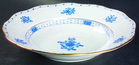Blue Garden (Wb) Rim Soup Bowl