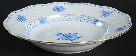 Blue Garden (Wb) Rim Soup Bowl