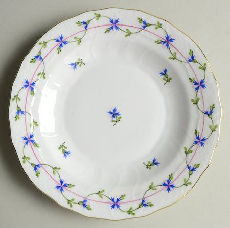 Blue Garland (PBG) Dessert Luncheon Plate by Herend
