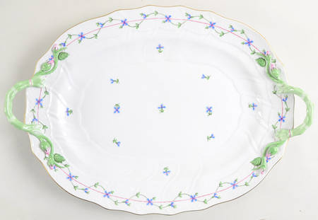 Blue Garland (PBG) 18" Oval Handled Platter