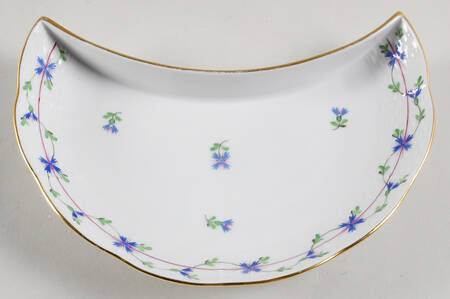 Blue Garland (PBG) Crescent Salad Plate by Herend