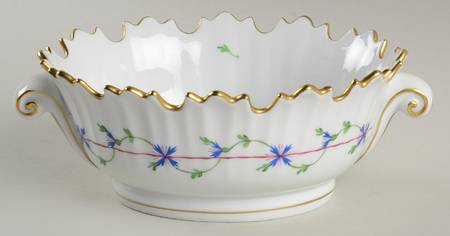 Blue Garland (PBG) Oval Open Candy Dish by Herend