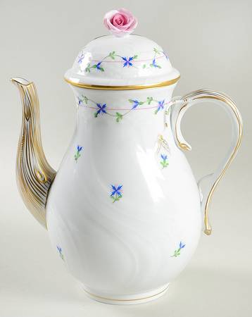 Blue Garland (PBG) Coffee Pot & Lid by Herend