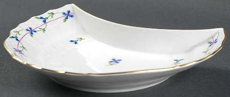 Blue Garland (PBG) Crescent Salad Plate by Herend