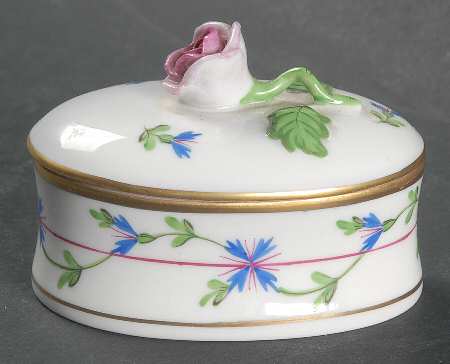 Blue Garland (PBG) Mini Oval Box & Lid