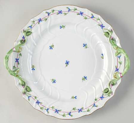 Blue Garland (PBG) 12" Handled Chop Plate (Round Platter)
