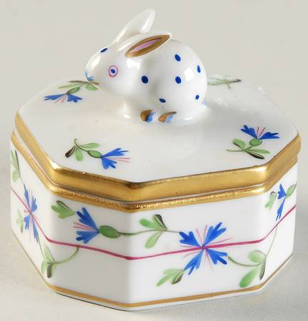 Blue Garland (PBG) Small Bunny Trinket Box with Lid