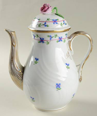 Blue Garland (PBG) Small Coffee Pot & Lid by Herend