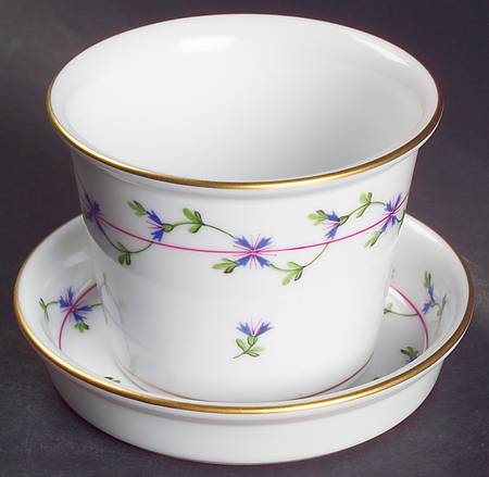 Blue Garland (PBG) 2" Flower Pot & Underplate