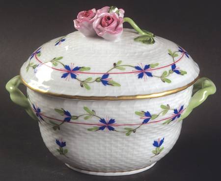 Blue Garland (PBG) 4" Oval Bon Bon & Lid