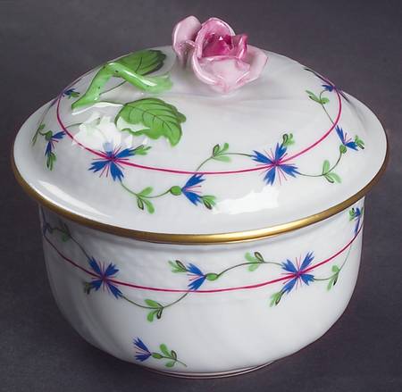 Blue Garland (PBG) Sugar Bowl & Lid