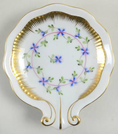 Blue Garland (PBG) 4" Shell Shaped Dish by Herend